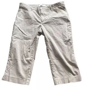 BRAX Feel Good Capri Shorts Short Size 12 Sara S Kaki Tan Capri I*​